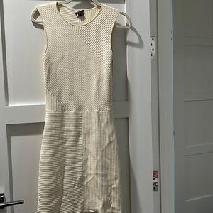 Theory cream stretch dress